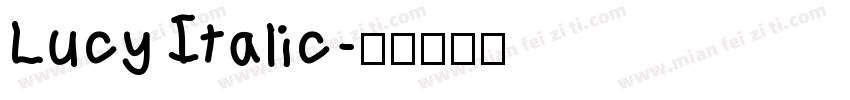 Lucy Italic字体转换